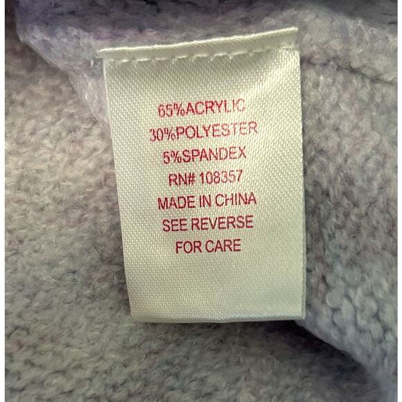 NWT Design History Ombre Cable Knit Long Sleeve V-neck Collar Sweater-Girls M - Picture 7 of 14